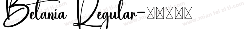 Betania Regular字体转换